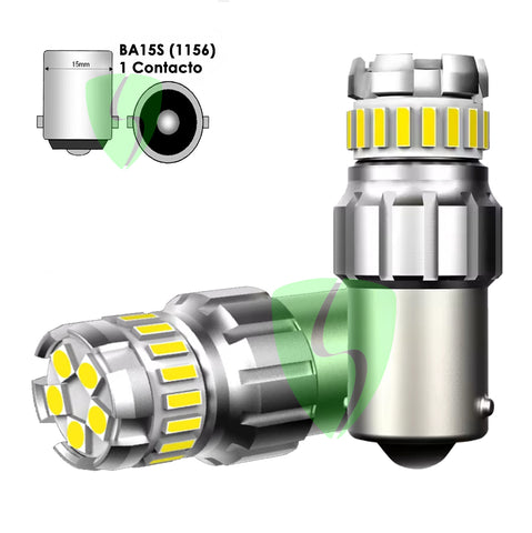 Ampolleta led 1156 BA15S P21W 1 contacto canbus
