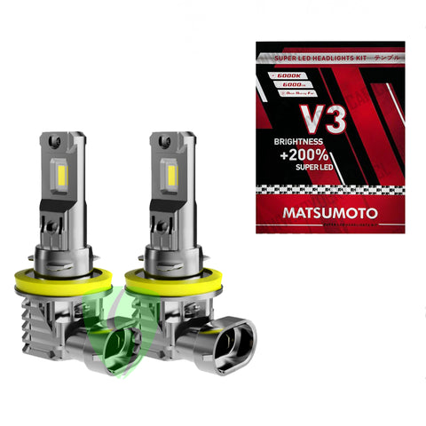 Ampolleta Led V3 hb4 9006 6000lm color frio 6000k