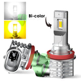 Ampolleta Led H8/H11/H16  bi-color (blanco + amarillo) canbus