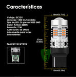 Ampolleta intermitente led T20 7440 W21W WY21W canbus