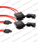 Porta fusible automotriz con toma de corriente de fusible simple de doble línea
