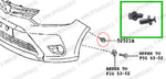 Set clips plásticos de sujeción para toyota new yaris 2014-2017