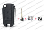 Case actualización carcasa llave Peugeot 206/207