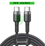 Cable USB tipo C a tipo C  100 W Baseus