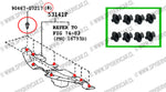 Set clips plásticos de sujeción para toyota new yaris 2014-2017