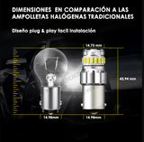 Ampolleta led 1156 BA15S P21W 1 contacto canbus