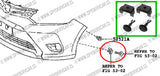 Set clips plásticos de sujeción para toyota new yaris 2014-2017