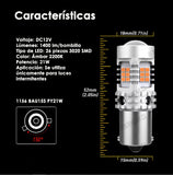 Ampolleta intermitente led 1156 BAU15S PY21W canbus