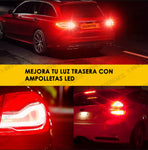 Ampolleta  t20 7443 W21/5w luces de freno led rojo canbus
