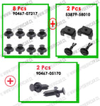 Set clips plásticos de sujeción para toyota new yaris 2014-2017