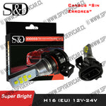 Ampolleta LED H16 (EU) psx24w canbus sin código de error blanco 6000k