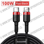 Cable USB tipo C a tipo C  100 W Baseus