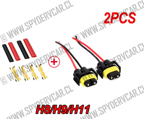 Par Enchufe Conector H8/H9/H11