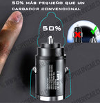 Mini Cargador para Auto Carga Rápida hasta 15W  (1 ud)