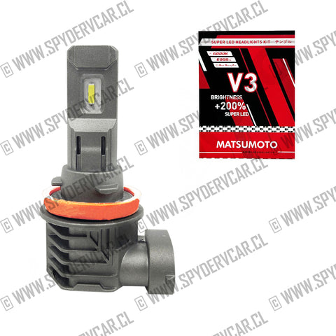 Ampolleta Led V3 9005 6000lm color frio 6000k Ampolleta Led V3 H8/H11/H16 6000lm color frio 6000k