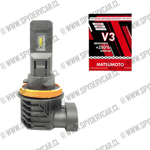 Ampolleta Led V3 hb4 9006 6000lm color frio 6000k