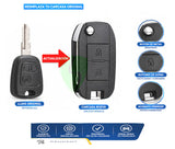 Case actualización carcasa llave Peugeot 206/207