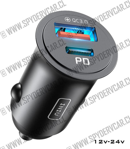 Cargador para Auto Carga Rápida hasta 30w INIU