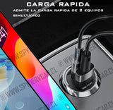 Mini Cargador para Auto Carga Rápida hasta 15W  (1 ud)