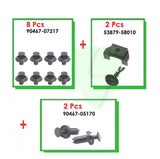 Set clips plásticos de sujeción para toyota new yaris 2014-2017
