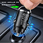 Mini Cargador para Auto Carga Rápida hasta 15W  (1 ud)